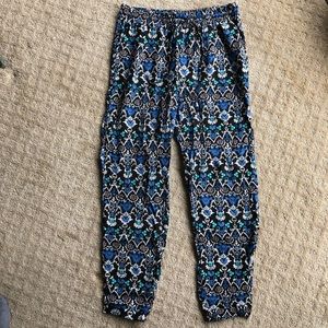 NWOT F21 boho paisley jogger pants